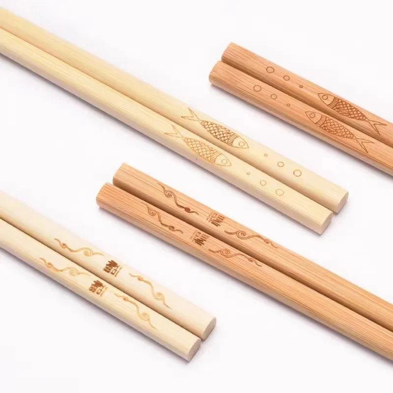 Baguettes en Bambou Personnalisables 🥢 | L'Accessoire Ultime K - Food & Ramen | Cadeau Unique & Branding Pro - Pikaonoodles12