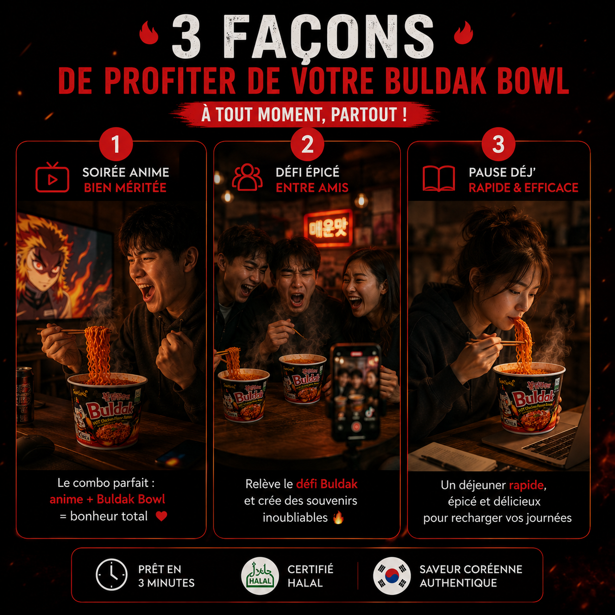 Ramen Samyang Buldak 🔥 Extreme Spicy – Certifié Halal ✅