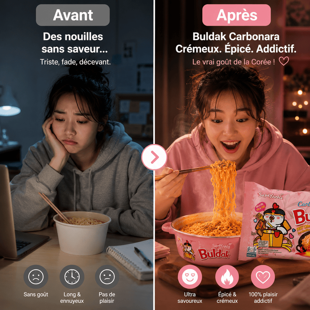 Samyang Buldak Carbonara 🌶️🧀 | 100% Halal Certifié | Le Ramen Viral & Crémeux - PikaonoodlesSamyang Buldak Carbonara 🌶️🧀 | 100% Halal Certifié | Le Ramen Viral & Crémeux
